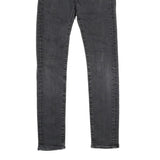 LEVI'S 510 BIG E Mens Jeans Black Slim Skinny Denim Medium W27 L32 Slim Fit Zip