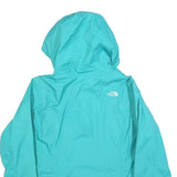 THE NORTH FACE Womens Blue Outdoor Jacket XL Polyester Blend Plain Lightweight