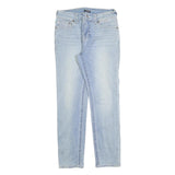 TRUE RELIGION Womens Slim Light Blue Denim Jeans W28 L28 Zip Casual Stretch