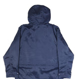 NIKE Mens Navy Blue Jacket S Polyester Hooded Zip Closure Plain Long Sleeve