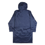 NIKE Mens Navy Blue Jacket S Polyester Hooded Zip Closure Plain Long Sleeve