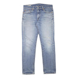 LEVI'S 511 Mens Slim Blue Denim Light W31 L28 Distressed Cotton Blend Zip Jeans