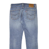 LEVI'S 511 Mens Slim Blue Denim Light W31 L28 Distressed Cotton Blend Zip Jeans