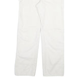 DICKIES Mens White Regular Fit Straight Cotton Blend Jeans W28 L28 Workwear Zip