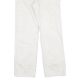 DICKIES Mens White Regular Fit Straight Cotton Blend Jeans W28 L28 Workwear Zip