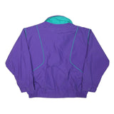 WOOLRICH Womens Purple & Teal Retro Lightweight Zip Jacket L Polyester