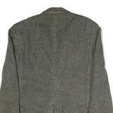 JOS. A BANK Mens Grey & Beige Herringbone Tailored Jacket M Cotton Button