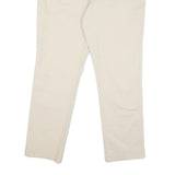 TOMMY HILFIGER Mens Regular Fit Beige Cotton Blend Trousers W39 L29 Classic Zip
