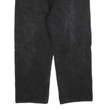 LEVI'S 505 Mens Jeans Black Regular Straight Denim Medium W36 L23 Classic Zip