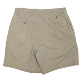 TOMMY HILFIGER Womens Shorts Beige Casual Plain XL W36 Lightweight Cotton Blend