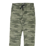SKATE NATION Mens Cotton Blend Green Camouflage Regular Fit Drawstring Waist W28