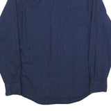 TOMMY HILFIGER Mens Blue Shirt M Button Down Cotton Blend Classic Fit Long