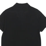 LACOSTE Mens Black Short Sleeve Polo Shirt S Cotton Blend Classic Fit