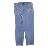 CARHARTT Mens Regular Fit Blue Denim Jeans W36 L32 Classic Cotton Zip