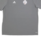ADIDAS Mens Grey Union Graphic T-Shirt XL Short Sleeve Crew Neck Athletic Sports