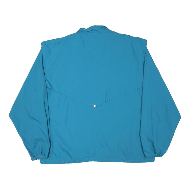 VVC Mens Blue Jacket L Polyester Blend Plain Zip Lightweight Casual