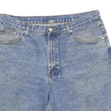 MEMBERS MARK Mens Denim Blue Casual Shorts L W36 Cotton Blend Comfortable Fit