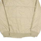 Womens Beige Zip Jacket L Polyester Blend Plain Lightweight Casual