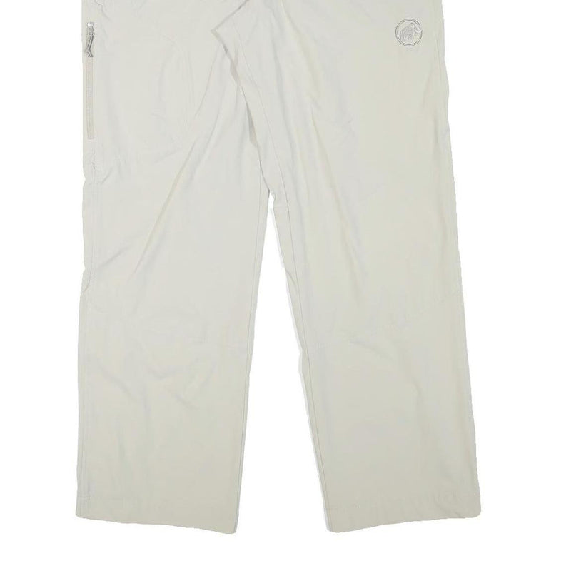MAMMUT Womens Polyester Blend Beige Regular Fit Straight Trousers W37 L30