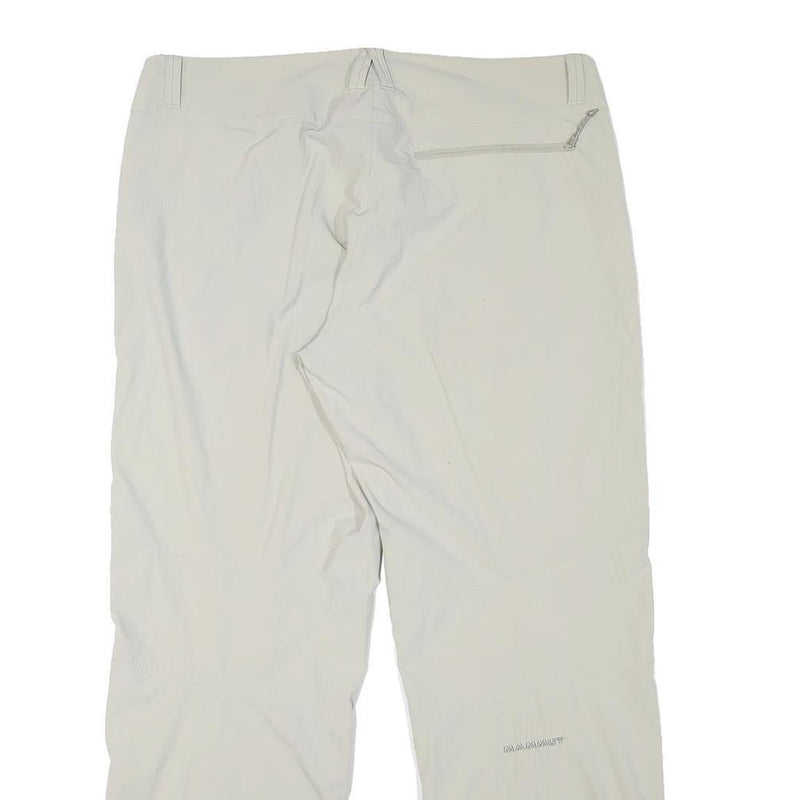 MAMMUT Womens Polyester Blend Beige Regular Fit Straight Trousers W37 L30
