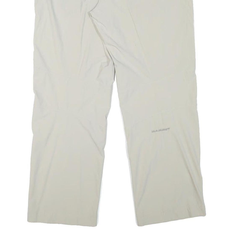 MAMMUT Womens Polyester Blend Beige Regular Fit Straight Trousers W37 L30