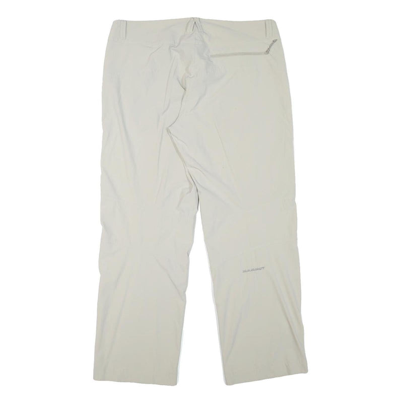 MAMMUT Womens Polyester Blend Beige Regular Fit Straight Trousers W37 L30