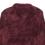 REEBOK Womens Maroon Jumper Plain 1/4 Zip Pullover XL Soft Polyester Comfort