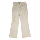 BLUE BASIC Womens Cotton Blend Beige Regular Fit Straight Leg Trousers W32 L32