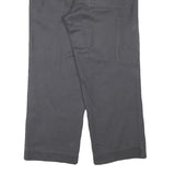 MARSUM Mens Cotton Blend Relaxed Grey Trousers W34 L27 Button Closure Workwear