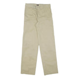 DICKIES Mens Cotton Beige Regular Straight Trousers W28 L30 Workwear Classic Fit