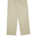 DICKIES Mens Cotton Beige Regular Straight Trousers W28 L30 Workwear Classic Fit