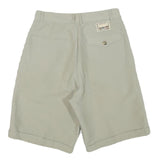DOUBLE LEAGUE Womens Shorts Beige Casual Plain S W26 Summer Embroidered Logo