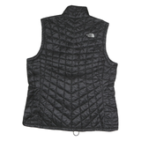 THE NORTH FACE Womens Black Quilted Jacket M Polyester Zip Outdoor Vest
