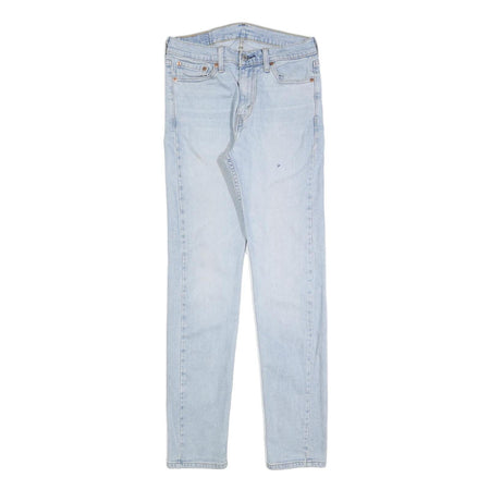 LEVI'S 510 Mens Slim Light Blue Denim Jeans Cotton Blend W29 L32 Zip Closure