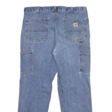 CARHARTT Mens Jeans Blue Relaxed Straight Denim Medium W38 L30 Casual Workwear