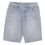 PART Mens Shorts Blue Denim Casual 2XL W36 Cotton Blend Relaxed Fit