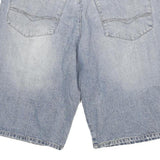 PART Mens Shorts Blue Denim Casual 2XL W36 Cotton Blend Relaxed Fit