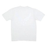 SOFFE Mens Grey Crew Neck Short Sleeve Graphic T-Shirt S Cotton Blend Casual