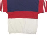 GREENLINE Mens Blue & Red & White Short Sleeve Striped Polo Shirt M Rugby Style