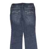 WRANGLER Womens Regular Fit Blue Denim Straight Jeans W30 L31 Classic Style