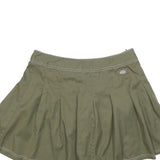 DICKIES Womens Green Pleated Mini Cotton Blend Skirt M Casual Utility