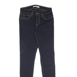 LEVI'S Womens Slim Skinny Denim Dark Blue Cotton Blend Jeans W26 L29 Stylish