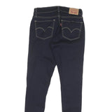LEVI'S Womens Slim Skinny Denim Dark Blue Cotton Blend Jeans W26 L29 Stylish