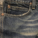 Roy Rogers Midi Denim Skirt - 31W UK 12 Blue Cotton