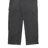 DICKIES Mens Cotton Blend Black Regular Straight Trousers W32 L30 Workwear Zip
