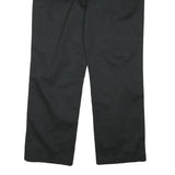 DICKIES Womens Black Cotton Blend Regular Straight Trousers W37 L31 Workwear Zip