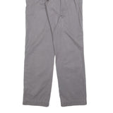 J.CREW Mens Regular Fit Grey Cotton Blend Zip Trousers W30 L32 Casual Classic