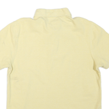 TOMMY HILFIGER Mens Yellow Polo Shirt Short Sleeve Cotton Blend L Casual Wear