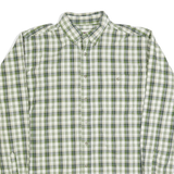 WRANGLER Mens Green & White Check Shirt XL Long Sleeve Cotton Comfortable Casual