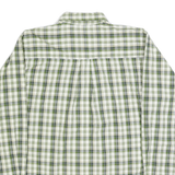 WRANGLER Mens Green & White Check Shirt XL Long Sleeve Cotton Comfortable Casual